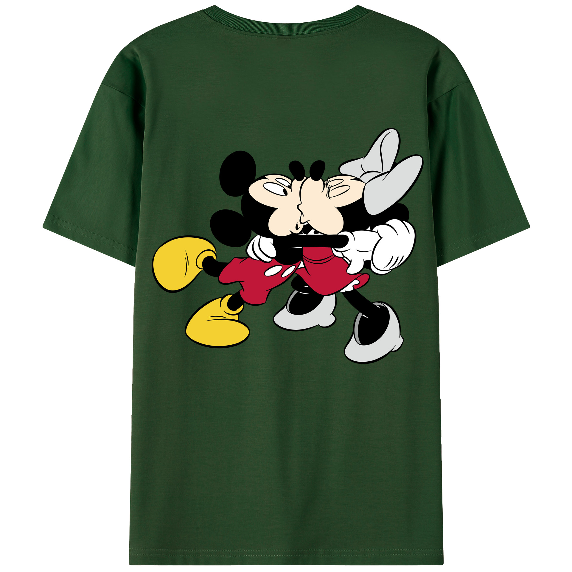 （画像用） ミッキーマウス Mickey Mouse 綿100％半袖Tシャツ（背面プリント）